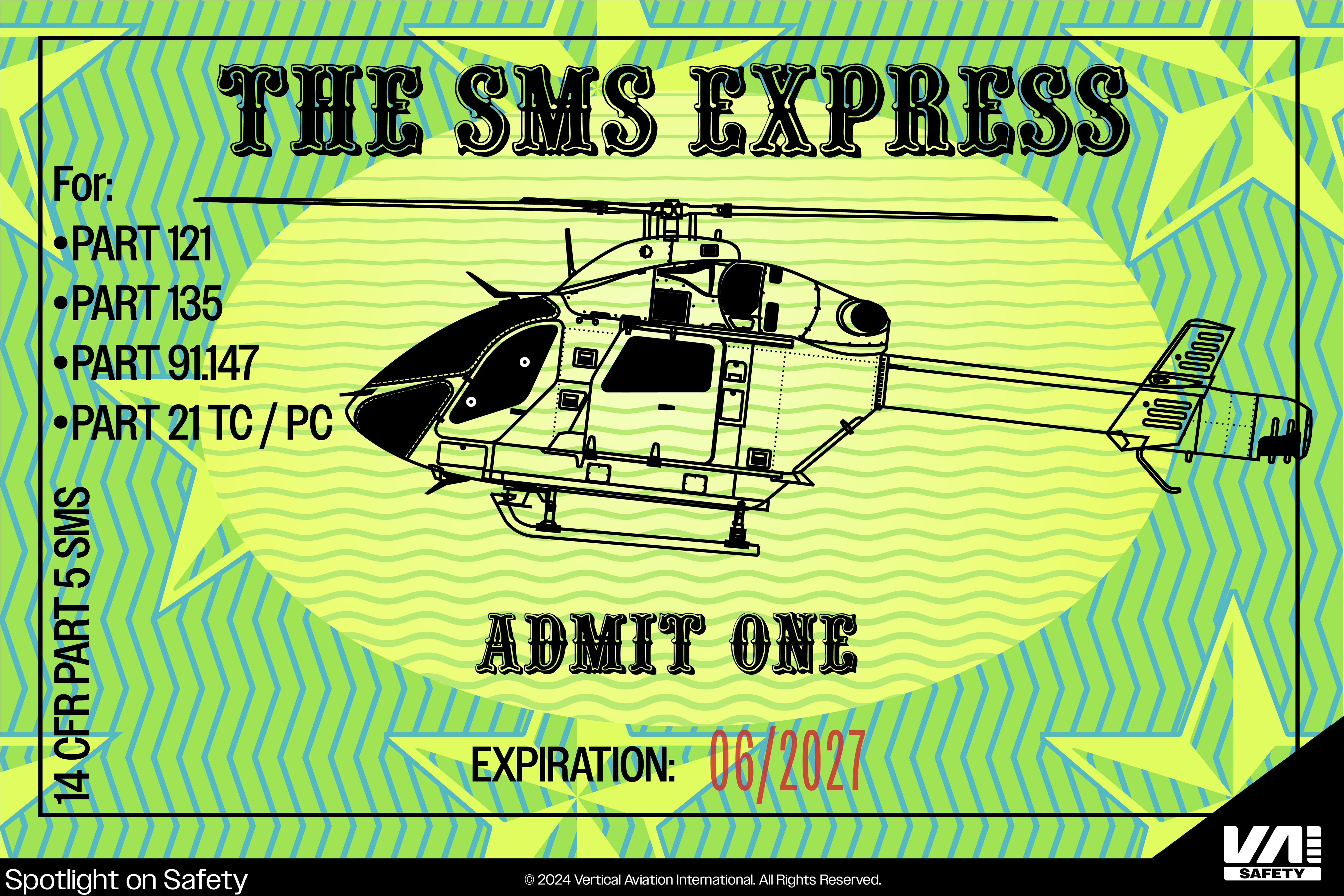 The SMS Helo Is about to Take Off