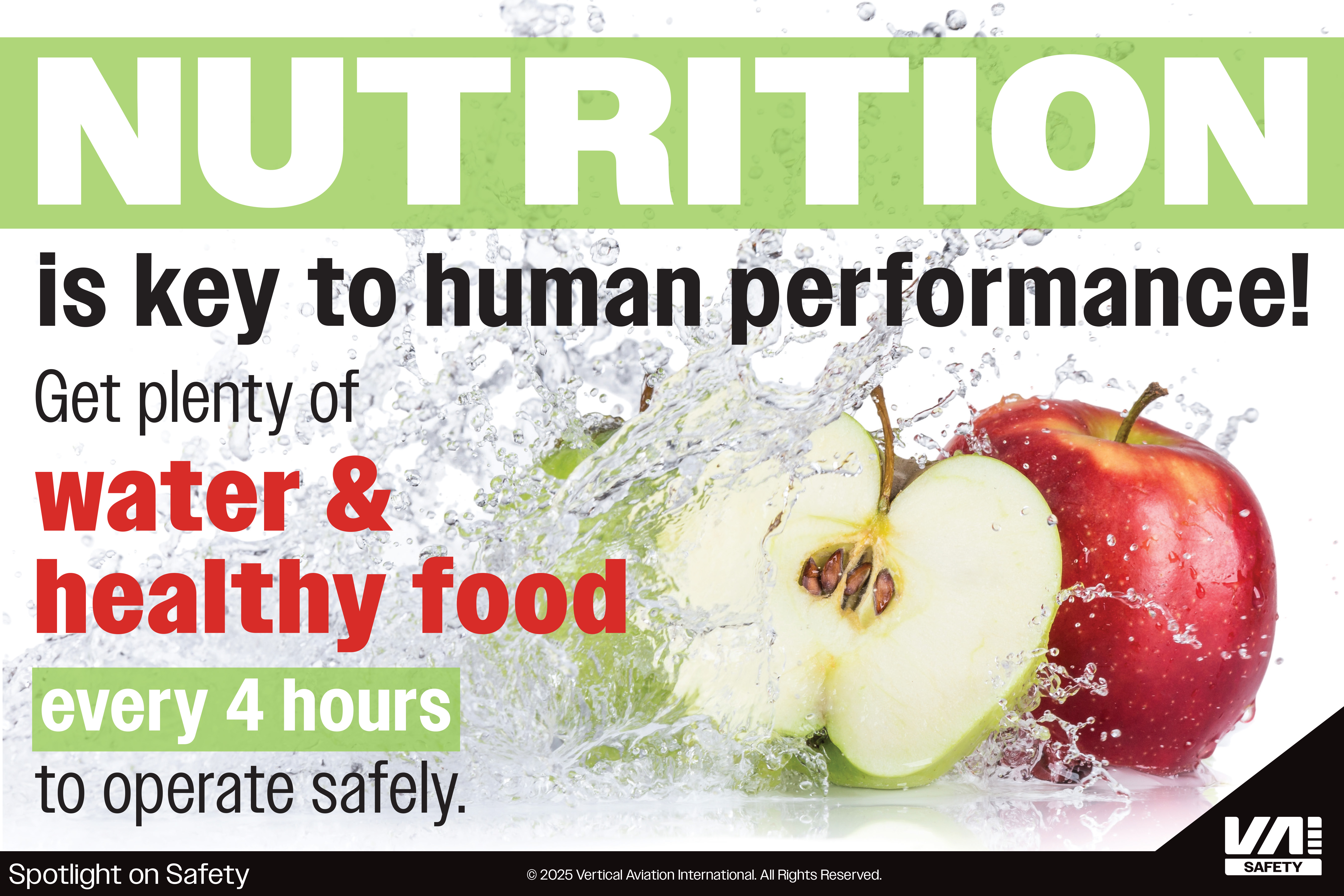 VAI Spotlight on Safety: Nutrition is Key to Human Performance