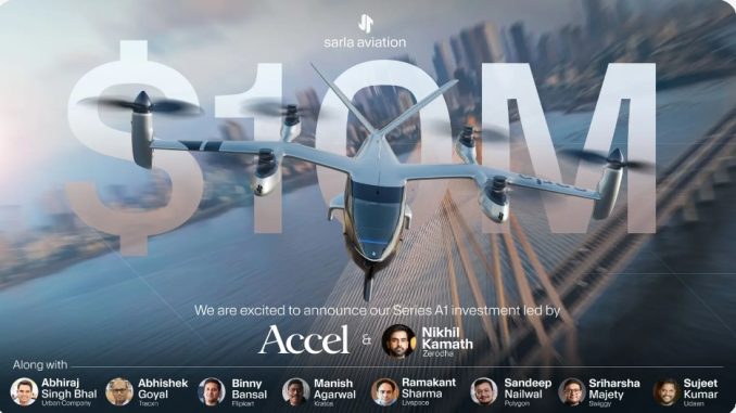 Sarla Aviation raises $10M in funding for eVTOL development