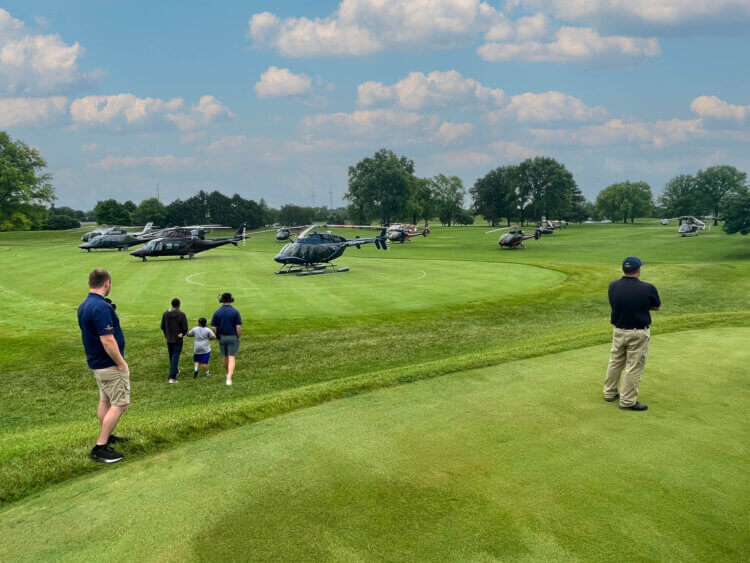 Sweet Helicopters tops record for charter flights at Indy 500