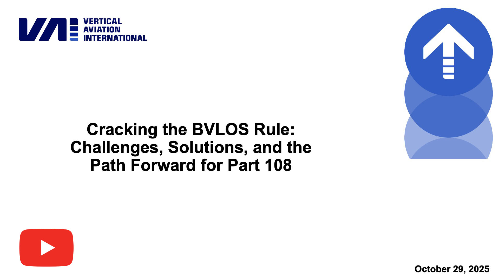 VAI Webinar: Cracking the BVLOS Rule: Challenges, Solutions, and the Path Forward for Part 108