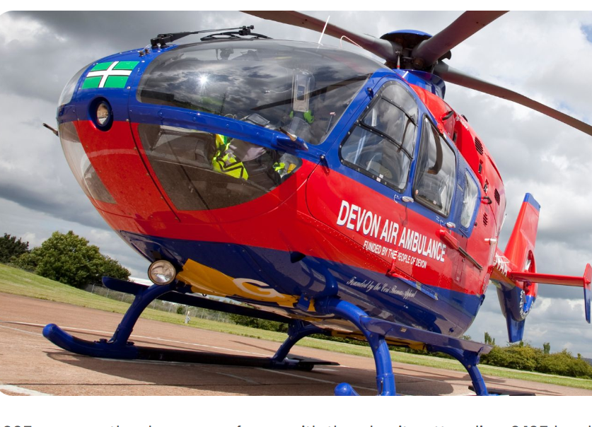 Devon Air Ambulance tops 2,100 missions during 2025