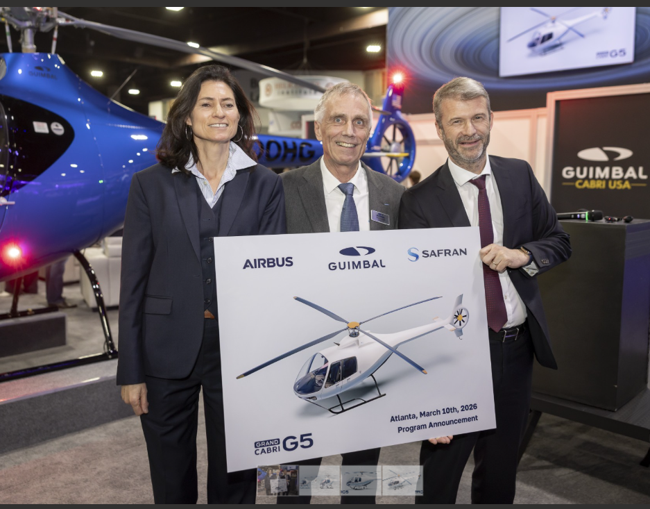 Hélicoptères Guimbal launches the Grand Cabri G5