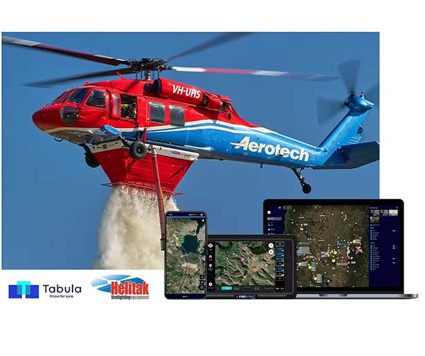 Tabula, Helitak partner on aerial firefighting system